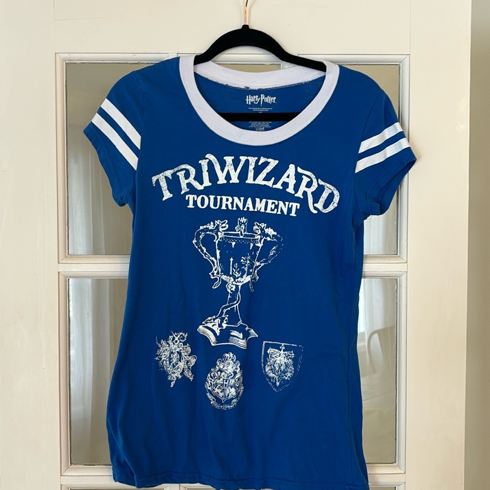 Harry Potter kids XL 15/17 blue t shirt
